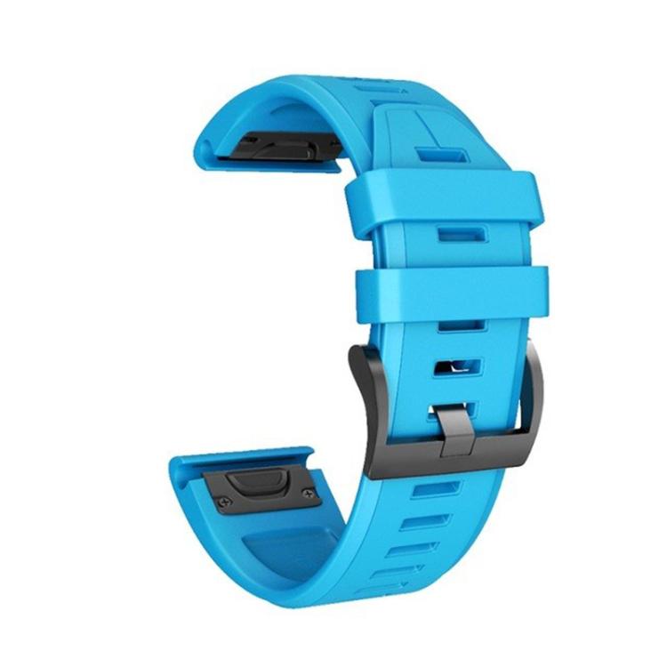 For Garmin QuickFit 26mm Kalebol Plain Texture Silicone Watch Band