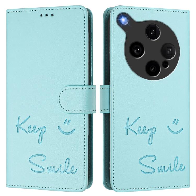 For OPPO Find X8 Ultra 5G Smile Embossing RFID Leather Phone Case