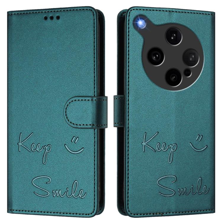 For OPPO Find X8 Ultra 5G Smile Embossing RFID Leather Phone Case