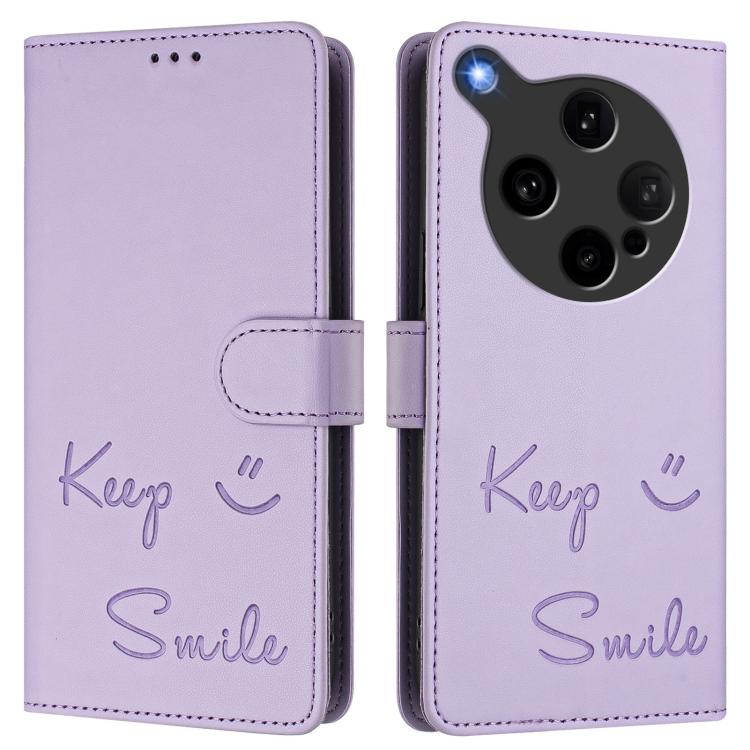 For OPPO Find X8 Ultra 5G Smile Embossing RFID Leather Phone Case