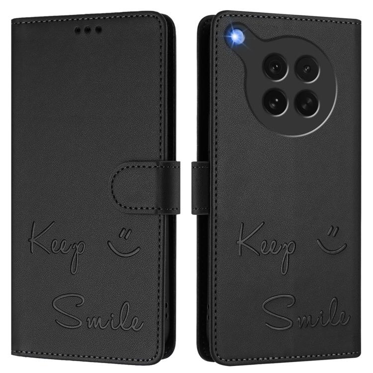 For OPPO Find X8s 5G Smile Embossing RFID Leather Phone Case