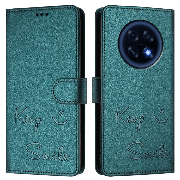 For OPPO A6 GT 5G Smile Embossing RFID Leather Phone Case