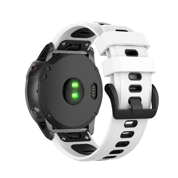 For Garmin QuickFit 26mm Kalebol Two-color Silicone Watch Band