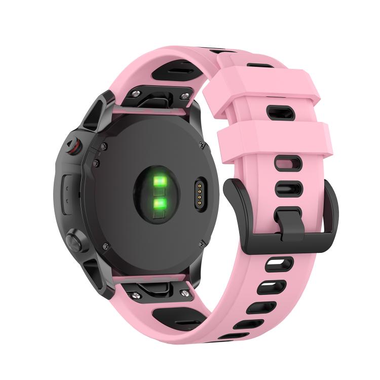For Garmin QuickFit 26mm Kalebol Two-color Silicone Watch Band