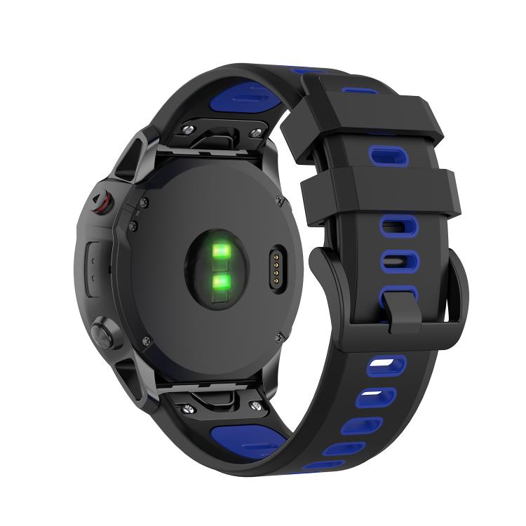 For Garmin QuickFit 26mm Kalebol Two-color Silicone Watch Band