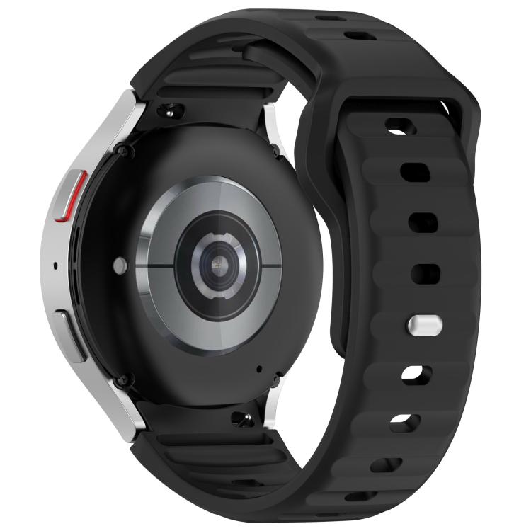 For Samsung Galaxy Watch7 / 6 / 5 Kalebol Reverse Buckle Wave Pattern Silicone Strap