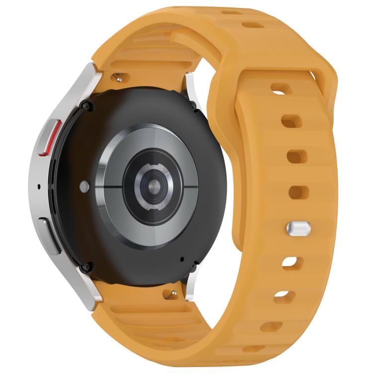 For Samsung Galaxy Watch7 / 6 / 5 Kalebol Reverse Buckle Wave Pattern Silicone Strap