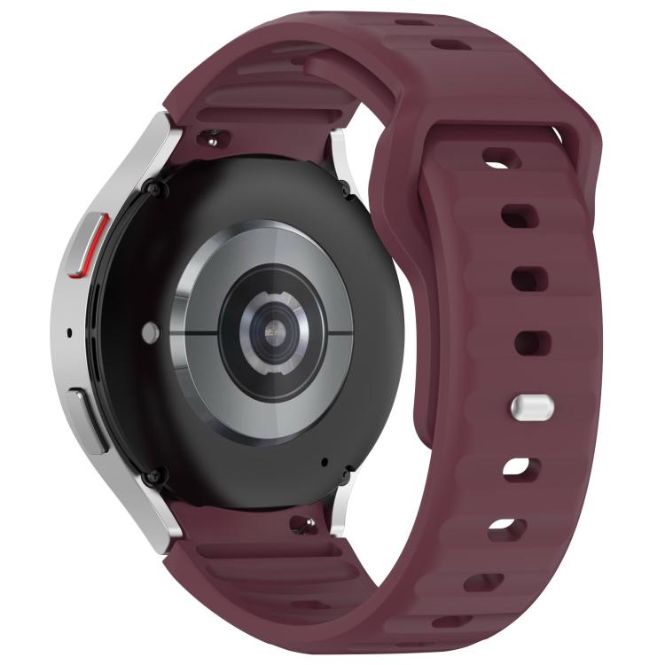 For Samsung Galaxy Watch7 / 6 / 5 Kalebol Reverse Buckle Wave Pattern Silicone Strap