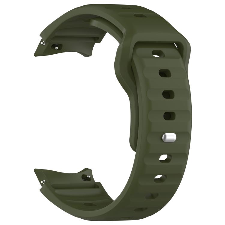 For Samsung Galaxy Watch7 / 6 / 5 Kalebol Reverse Buckle Wave Pattern Silicone Strap