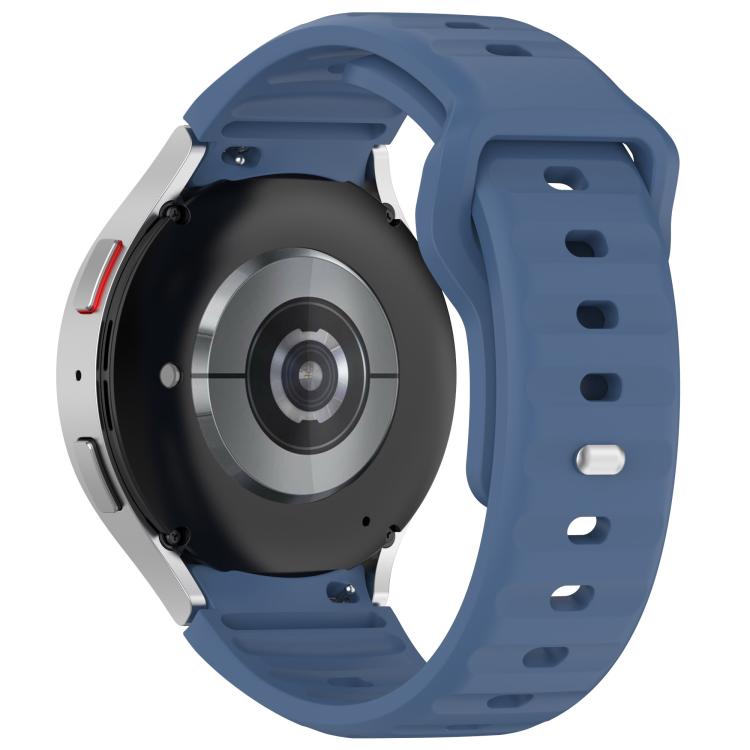 For Samsung Galaxy Watch7 / 6 / 5 Kalebol Reverse Buckle Wave Pattern Silicone Strap
