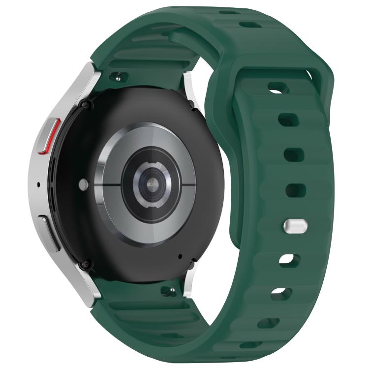 For Samsung Galaxy Watch7 / 6 / 5 Kalebol Reverse Buckle Wave Pattern Silicone Strap