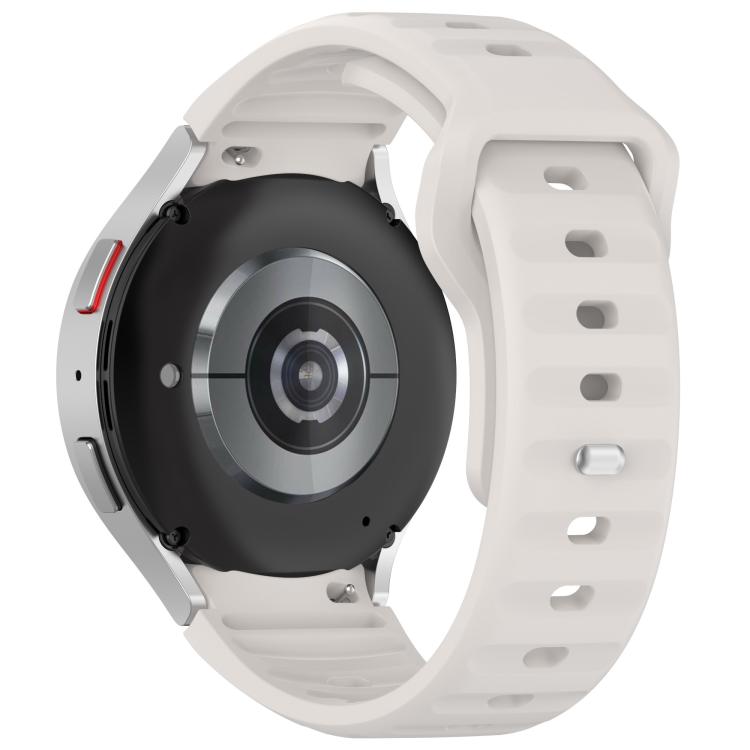 For Samsung Galaxy Watch7 / 6 / 5 Kalebol Reverse Buckle Wave Pattern Silicone Strap