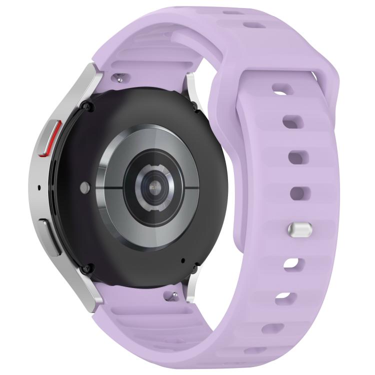 For Samsung Galaxy Watch7 / 6 / 5 Kalebol Reverse Buckle Wave Pattern Silicone Strap