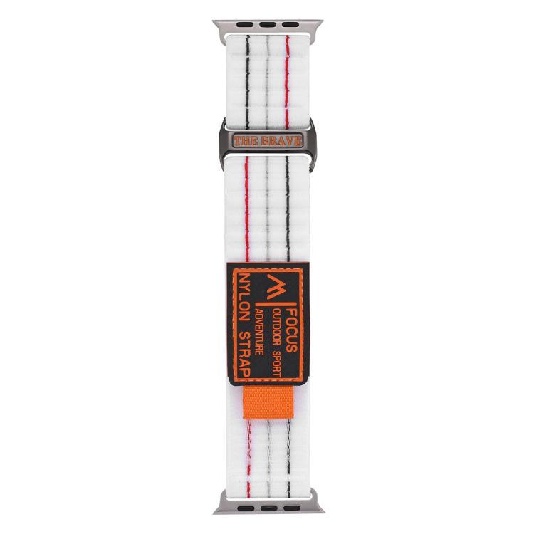 For Apple Watch 46mm / 49mm / 45mm / 44mm Kalebol  Dual-section Sports Nylon Loop Watch Band