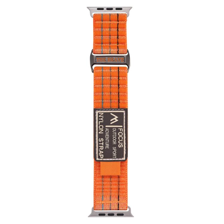 For Apple Watch 46mm / 49mm / 45mm / 44mm Kalebol  Dual-section Sports Nylon Loop Watch Band