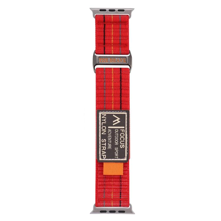For Apple Watch 46mm / 49mm / 45mm / 44mm Kalebol  Dual-section Sports Nylon Loop Watch Band