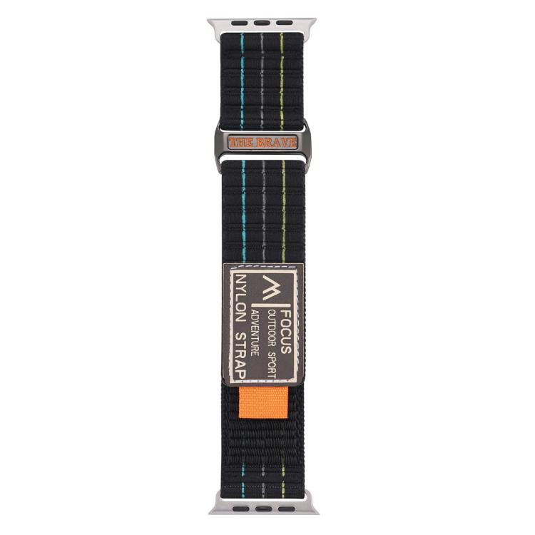 For Apple Watch 42mm / 41mm / 40mm / 38mm Kalebol  Dual-section Sports Nylon Loop Watch Band