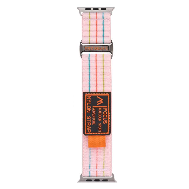 For Apple Watch 42mm / 41mm / 40mm / 38mm Kalebol  Dual-section Sports Nylon Loop Watch Band