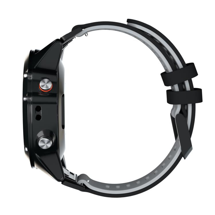 For Garmin QuickFit 22mm Kalebol Two-layer Silicone Watch Band