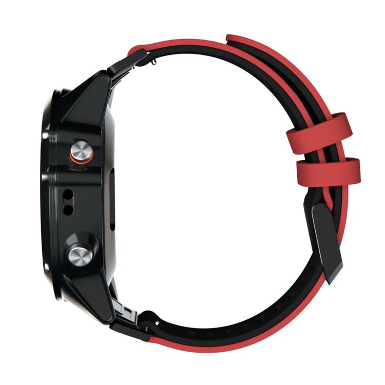 For Garmin QuickFit 22mm Kalebol Two-layer Silicone Watch Band