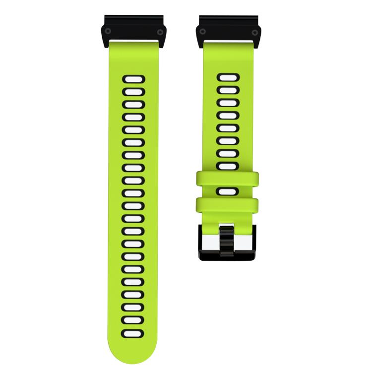 For Garmin QuickFit 26mm Kalebol Two-layer Silicone Watch Band