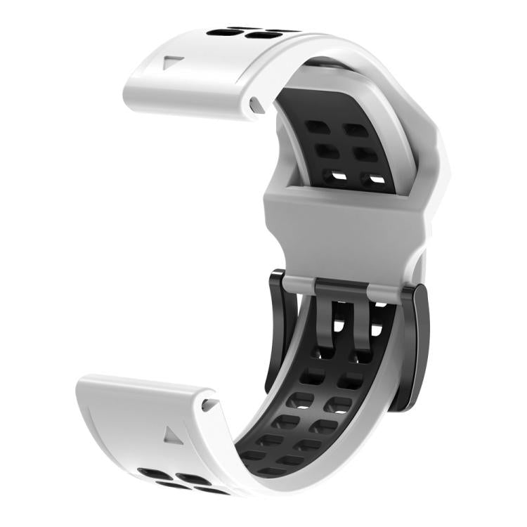 For Garmin QuickFit 22mm Kalebol Tow Row Holes Silicone Watch Band