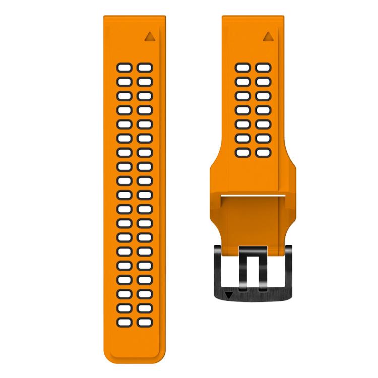 For Garmin QuickFit 22mm Kalebol Tow Row Holes Silicone Watch Band