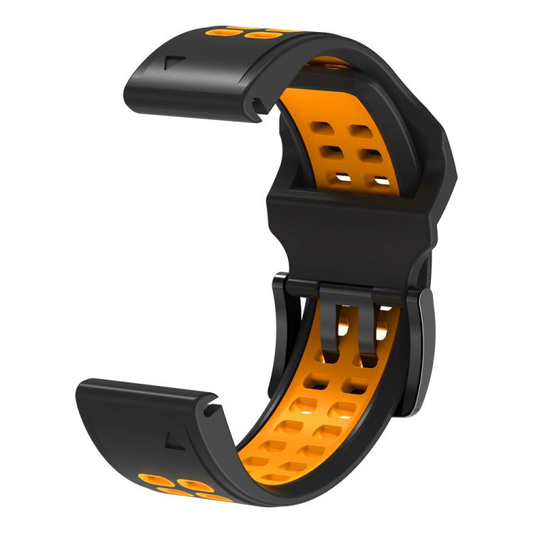 For Garmin QuickFit 22mm Kalebol Tow Row Holes Silicone Watch Band