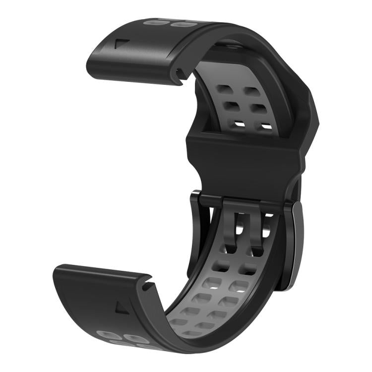 For Garmin QuickFit 22mm Kalebol Tow Row Holes Silicone Watch Band