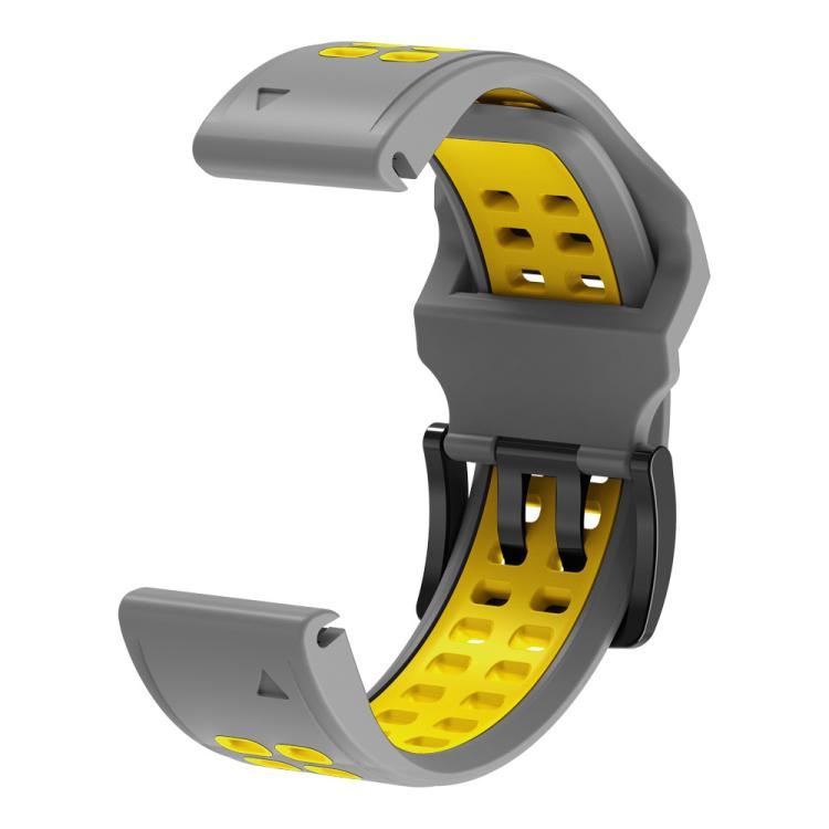 For Garmin QuickFit 22mm Kalebol Tow Row Holes Silicone Watch Band