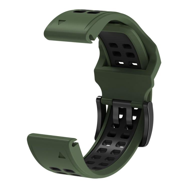 For Garmin QuickFit 22mm Kalebol Tow Row Holes Silicone Watch Band