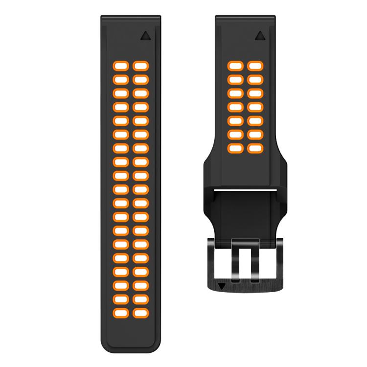 For Garmin QuickFit 26mm Kalebol Tow Row Holes Silicone Watch Band