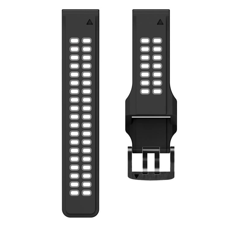 For Garmin QuickFit 26mm Kalebol Tow Row Holes Silicone Watch Band