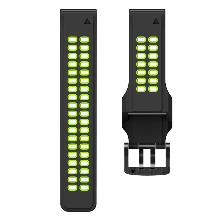 For Garmin QuickFit 26mm Kalebol Tow Row Holes Silicone Watch Band