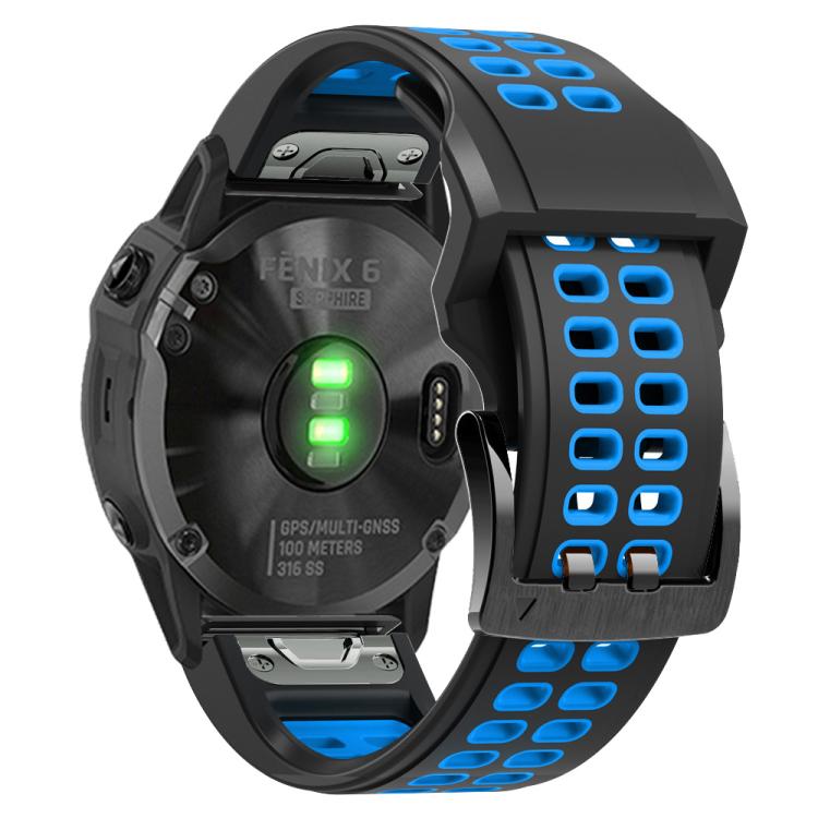 For Garmin QuickFit 26mm Kalebol Tow Row Holes Silicone Watch Band