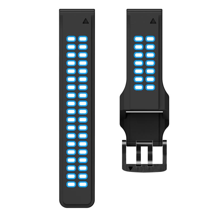 For Garmin QuickFit 26mm Kalebol Tow Row Holes Silicone Watch Band