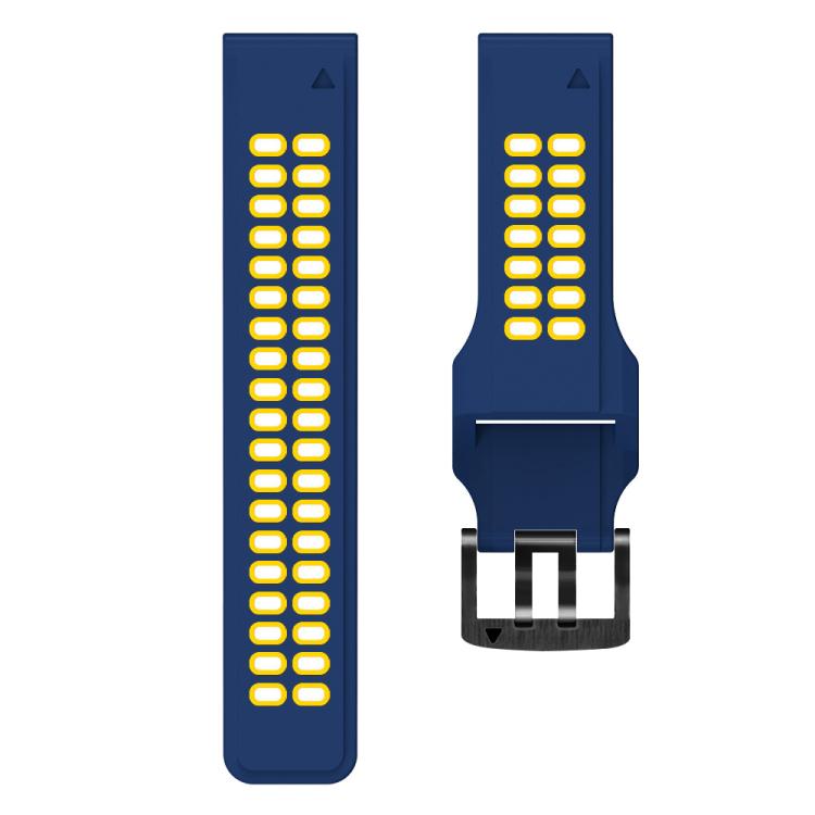 For Garmin QuickFit 26mm Kalebol Tow Row Holes Silicone Watch Band