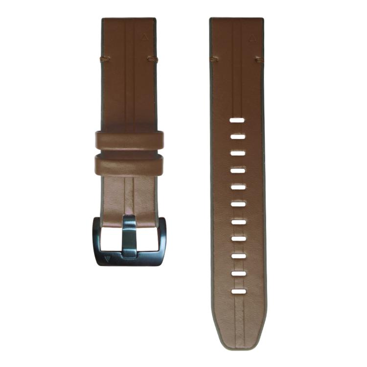 For Garmin QuickFit 22mm Kalebol Quick Release Silicone Leather Watch Band