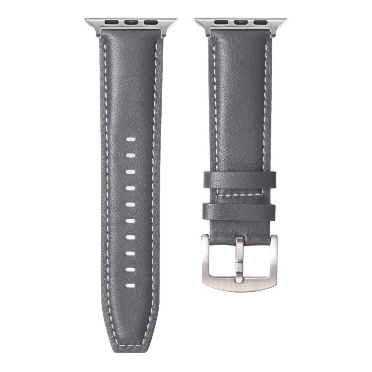 For Apple Watch 42mm / 41mm / 40mm / 38mm Kalebol Plain Genuine Leather Watch Band
