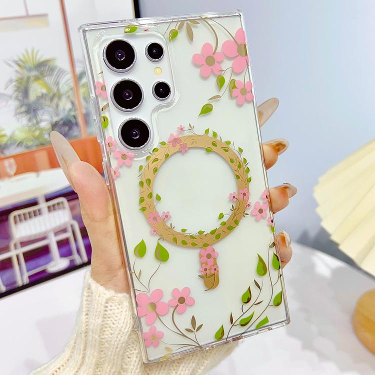 For Samsung Galaxy S24 Ultra 5G Dual-side Laminating IMD MagSafe Phone Case