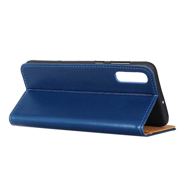 For Sony Xperia 5 II 3-Color Pearl Texture Magnetic Buckle Horizontal Flip PU Leather Case with Card Slots & Wallet & Holder