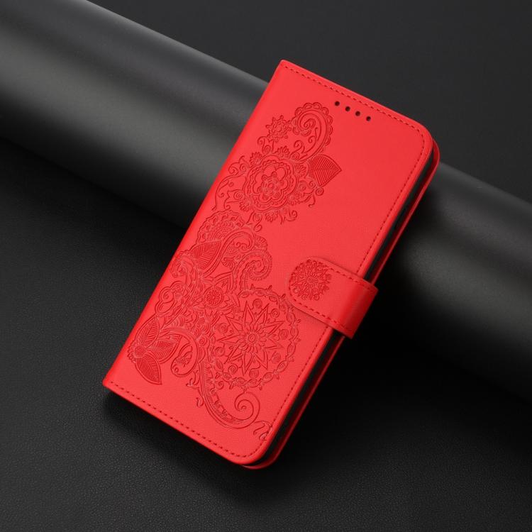 For Xiaomi 17 Pro Datura Flower Embossed Flip Leather Phone Case