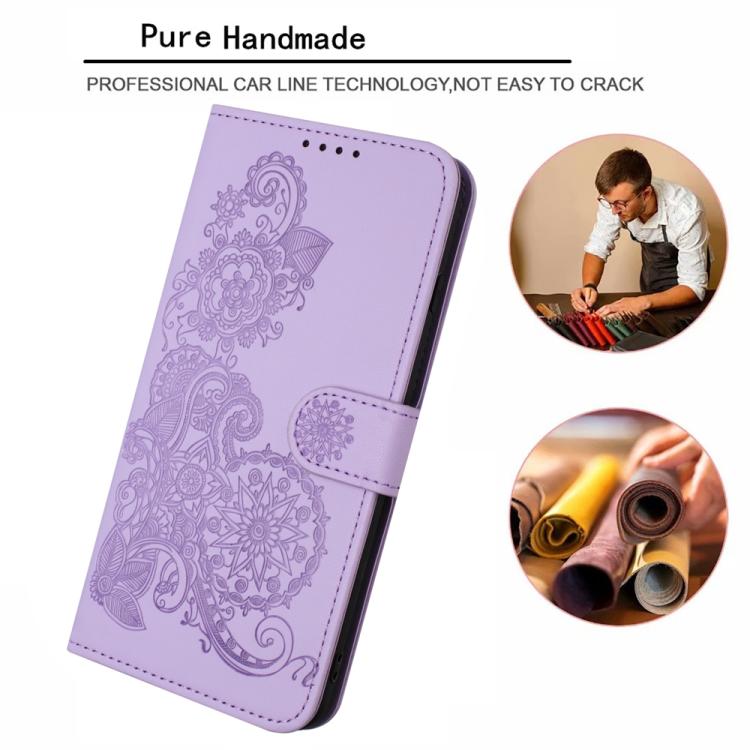 For Nothing Phone 2a Datura Flower Embossed Flip Leather Phone Case