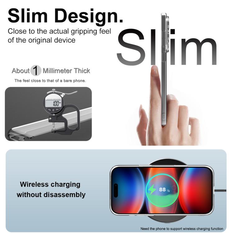 For iPhone 17 Pro Max imak UX-5 Series Super Slim Transparent Shockproof TPU Protective Case - Transparent
