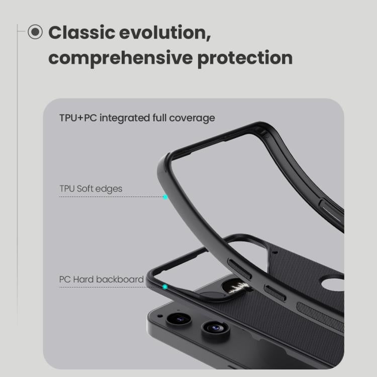 For Nothing Phone 3 NILLKIN Frosted Shield Pro PC + TPU Phone Case - Black