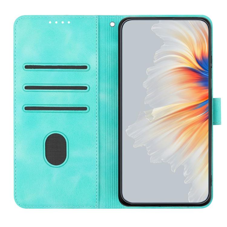 For Xiaomi 17 Pro Heart Pattern Skin Feel Leather Phone Case