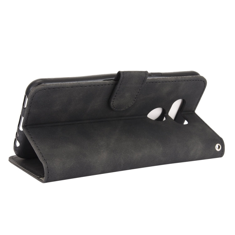 For LG Harmony 4 Solid Color Skin Feel Magnetic Buckle Horizontal Flip Calf Texture PU Leather Case with Holder & Card Slots & Wallet