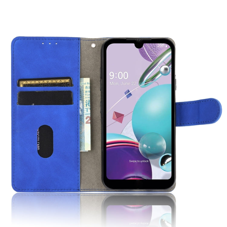 For LG K31 / Aristo 5 Solid Color Skin Feel Magnetic Buckle Horizontal Flip Calf Texture PU Leather Case with Holder & Card Slots & Wallet