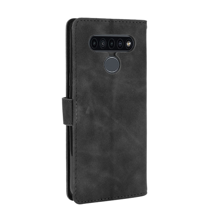 For LG K41S / K51S Solid Color Skin Feel Magnetic Buckle Horizontal Flip Calf Texture PU Leather Case with Holder & Card Slots & Wallet