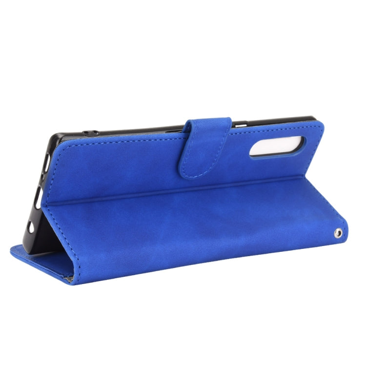 For LG Velvet Solid Color Skin Feel Magnetic Buckle Horizontal Flip Calf Texture PU Leather Case with Holder & Card Slots & Wallet